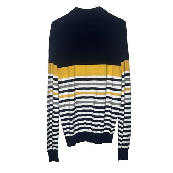 NWT Rule 18 Striped Long Sleeve Sweater - 100% Peruvian Pima Cotton - Men's XXL - Picture 2 of 10